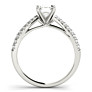 Contessa Emerald Cut Lab-Grown Diamond Ring - Detail View - Vowmira lab-grown diamond jewelry