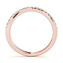 Contessa Lab-Grown Diamond Band - Side View - Vowmira lab-grown diamond jewelry