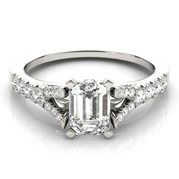 Vienna Emerald Cut Lab-Grown Diamond Ring - Main View - Vowmira lab-grown diamond jewelry