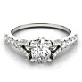 Vienna Oval Lab-Grown Diamond Ring - Side View - Vowmira lab-grown diamond jewelry
