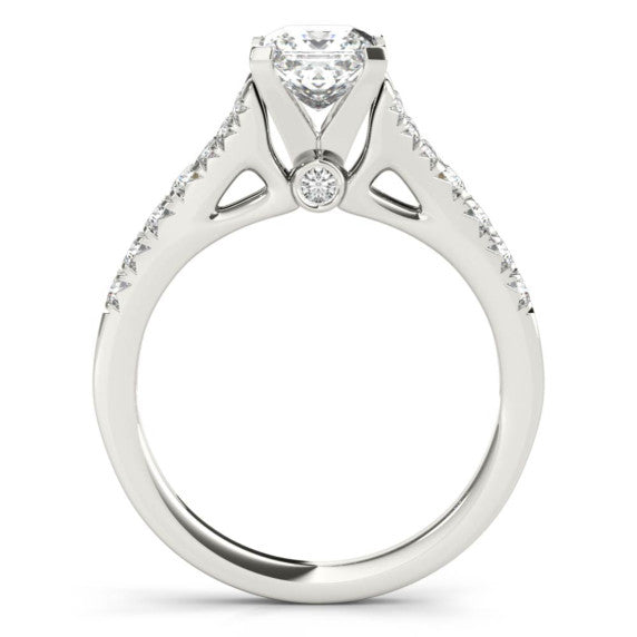 Vienna Princess Cut Lab-Grown Diamond Ring - Detail View