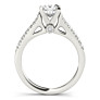 Vienna Princess Cut Lab-Grown Diamond Ring - Side View - Vowmira lab-grown diamond jewelry