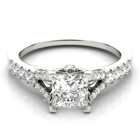 Vienna Princess Cut Lab-Grown Diamond Ring - Main View - Vowmira lab-grown diamond jewelry