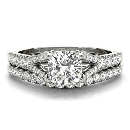 Vienna Lab-Grown Diamond Bridal Set - Main View - Vowmira lab-grown diamond jewelry