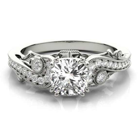 Allegra Cushion Cut Lab-Grown Diamond Ring - Main View