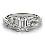 Allegra Emerald Cut Lab-Grown Diamond Ring - Side View