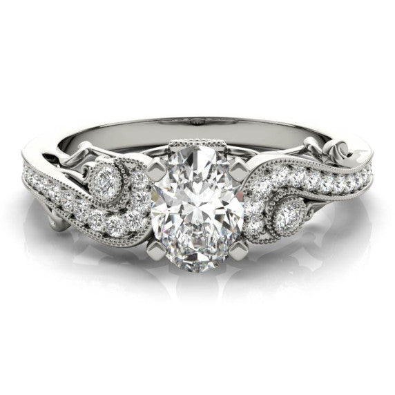 Allegra Oval Lab-Grown Diamond Ring - Main View - Vowmira lab-grown diamond jewelry