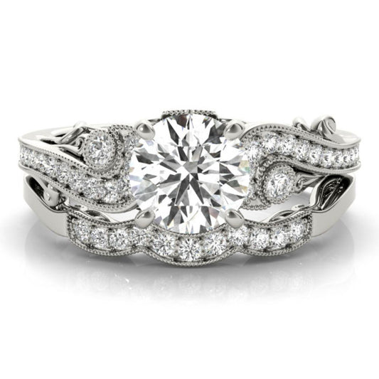 Allegra Lab-Grown Diamond Bridal Set - Main View - Vowmira lab-grown diamond jewelry