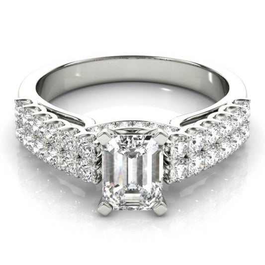 Royale Emerald Cut Lab-Grown Diamond Ring - Main View - Vowmira lab-grown diamond jewelry