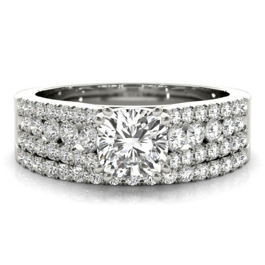 Diana Lab-Grown Diamond Bridal Set - Main View - Vowmira lab-grown diamond jewelry