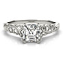 Margaret Solitaire Lab-Grown Diamond Ring - Side View - Vowmira lab-grown diamond jewelry