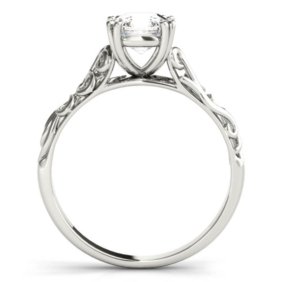 Margaret Solitaire Lab-Grown Diamond Ring - Detail View - Vowmira lab-grown diamond jewelry