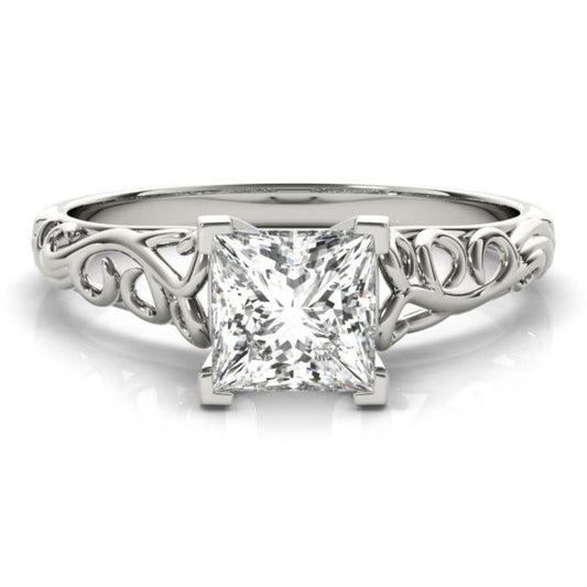 Margaret Princess Cut Lab-Grown Diamond Ring - Main View - Vowmira lab-grown diamond jewelry
