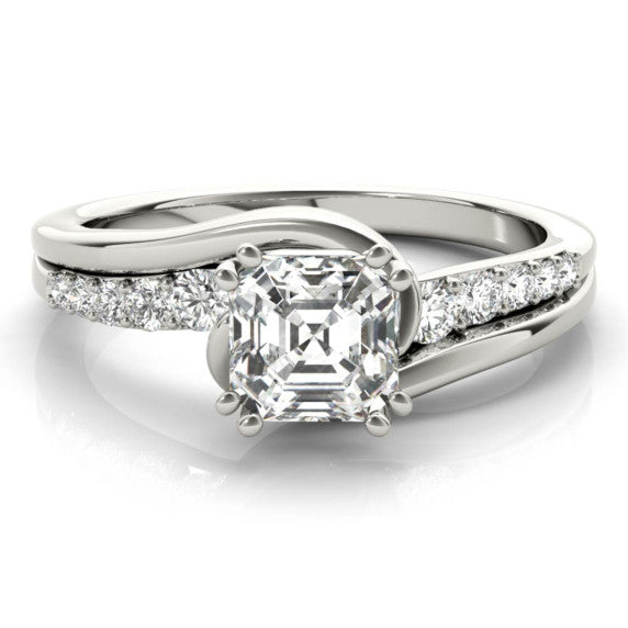 Santa Fe Asscher Cut Lab-Grown Diamond Ring - Main View