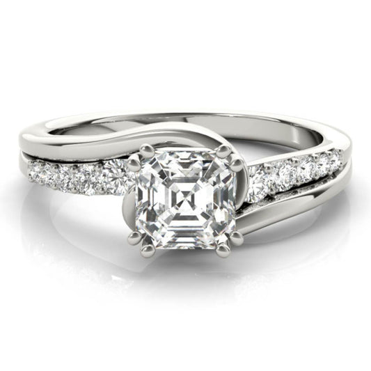 Santa Fe Asscher Cut Lab-Grown Diamond Ring - Main View - Vowmira lab-grown diamond jewelry