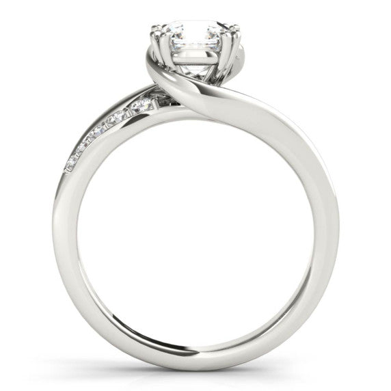 Santa Fe Asscher Cut Lab-Grown Diamond Ring - Detail View