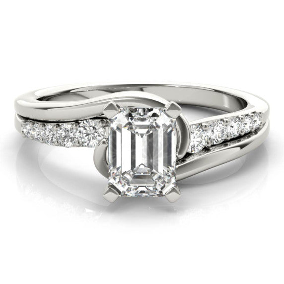 Santa Fe Emerald Cut Lab-Grown Diamond Ring - Main View
