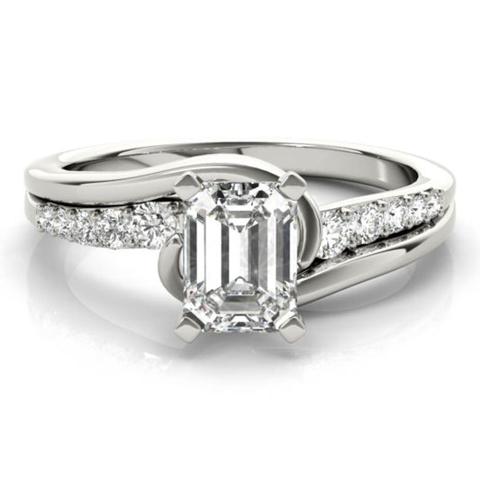 Santa Fe Emerald Cut Lab-Grown Diamond Ring - Main View - Vowmira lab-grown diamond jewelry