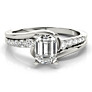 Santa Fe Emerald Cut Lab-Grown Diamond Ring - View 2 - Vowmira lab-grown diamond jewelry