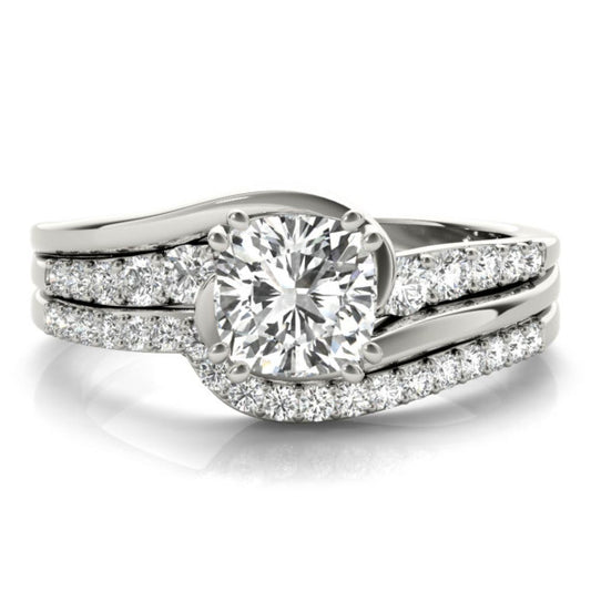 Santa Fe Lab-Grown Diamond Bridal Set - Main View - Vowmira lab-grown diamond jewelry