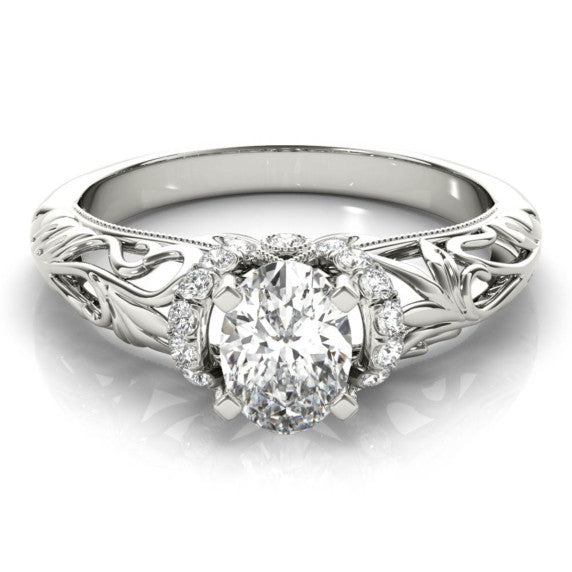 Milano Oval Lab-Grown Diamond Ring - Main View - Vowmira lab-grown diamond jewelry
