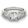 Milano Oval Lab-Grown Diamond Ring - Side View - Vowmira lab-grown diamond jewelry