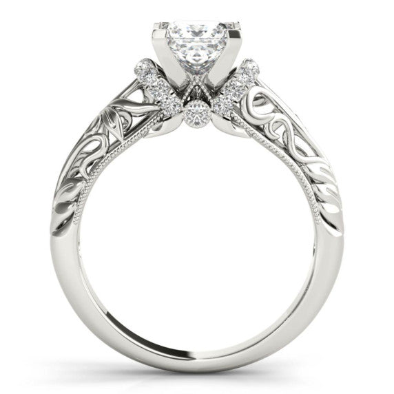 Milano Princess Cut Lab-Grown Diamond Ring - Detail View