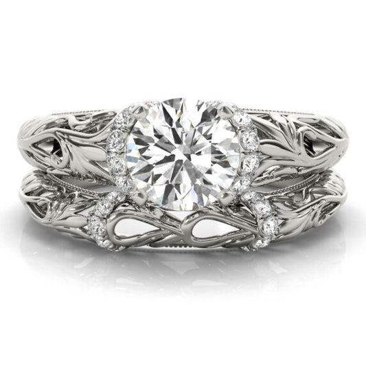 Milano Lab-Grown Diamond Bridal Set - Main View - Vowmira lab-grown diamond jewelry