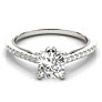 Milagros Cushion Cut Lab-Grown Diamond Ring - Side View
