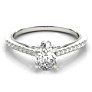 Milagros Oval Lab-Grown Diamond Ring - Side View