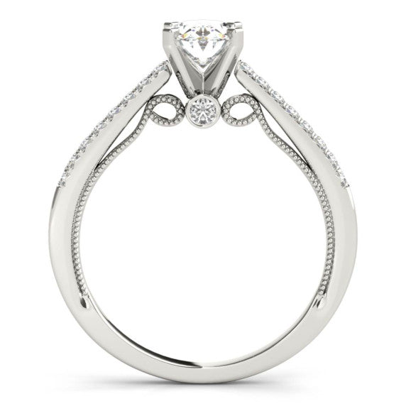 Milagros Oval Lab-Grown Diamond Ring - Detail View