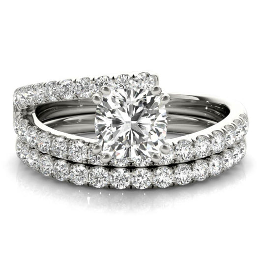 Soprano Lab-Grown Diamond Bridal Set - Main View - Vowmira lab-grown diamond jewelry