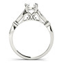 Symphony Asscher Cut Lab-Grown Diamond Ring - Side View - Vowmira lab-grown diamond jewelry