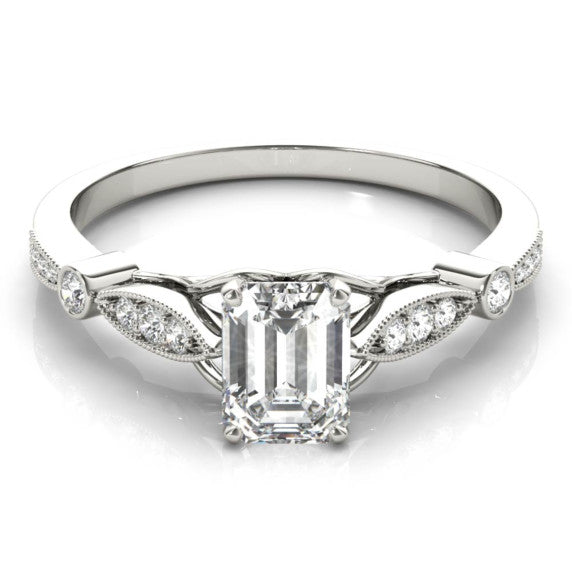 Symphony Emerald Cut Lab-Grown Diamond Ring - Main View