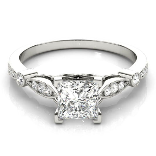 Symphony Princess Cut Lab-Grown Diamond Ring - Main View - Vowmira lab-grown diamond jewelry