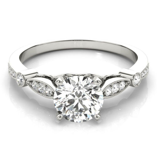 Symphony Cushion Cut Lab-Grown Diamond Ring - Main View - Vowmira lab-grown diamond jewelry