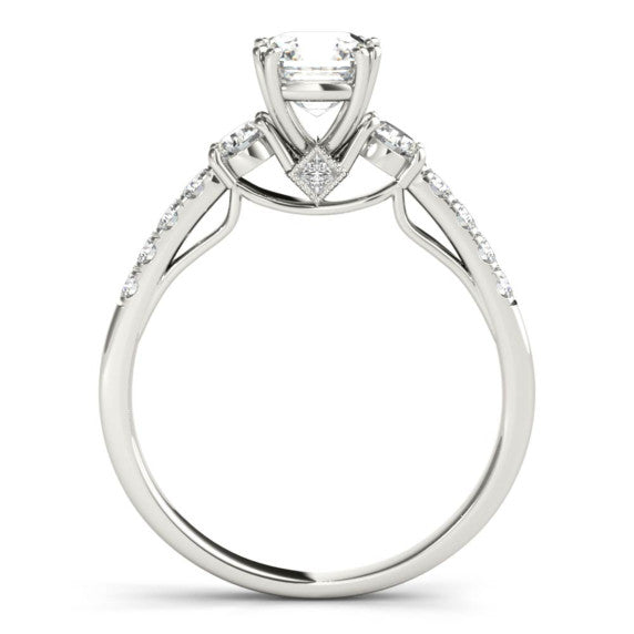 Epaulette Lab-Grown Diamond Ring - Detail View