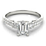 Epaulette Emerald Cut Lab-Grown Diamond Ring - View 2