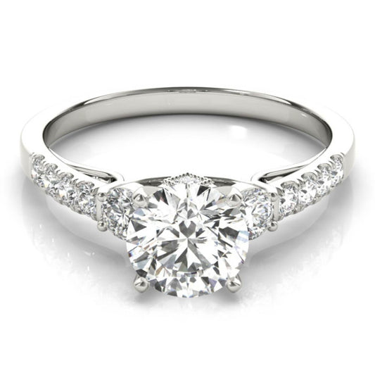 Epaulette Princess Cut Lab-Grown Diamond Ring - Main View - Vowmira lab-grown diamond jewelry