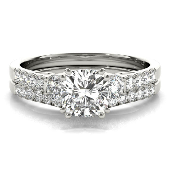Epaulette Lab-Grown Diamond Bridal Set - Main View