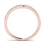 Epaulette Lab-Grown Diamond Band - Side View - Vowmira lab-grown diamond jewelry