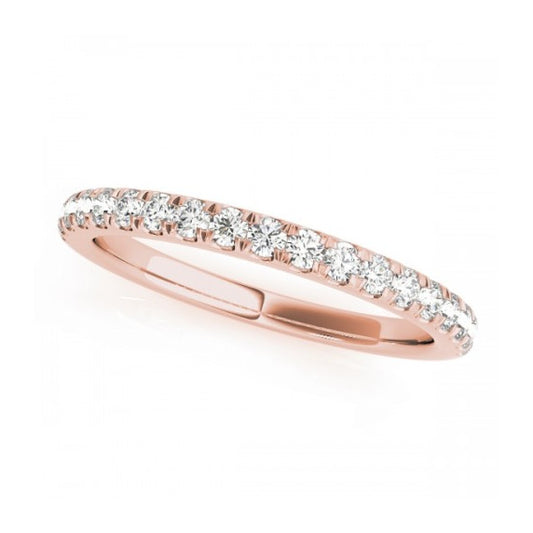 Classic Halo Lab-Grown Diamond Band - Main View - Vowmira lab-grown diamond jewelry