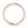 Classic Halo Lab-Grown Diamond Band - Side View - Vowmira lab-grown diamond jewelry