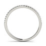 Delicate Halo Lab-Grown Diamond Band - Side View - Vowmira lab-grown diamond jewelry