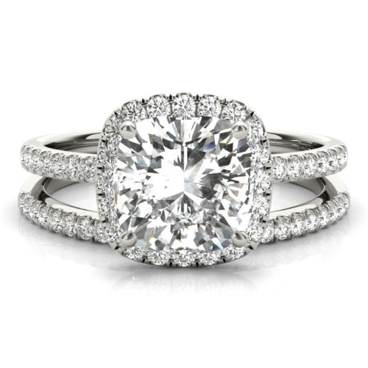 Duchess Lab-Grown Diamond Bridal Set - Main View - Vowmira lab-grown diamond jewelry