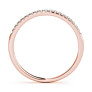 Gioioso Oval Halo Lab-Grown Diamond Band - Side View - Vowmira lab-grown diamond jewelry