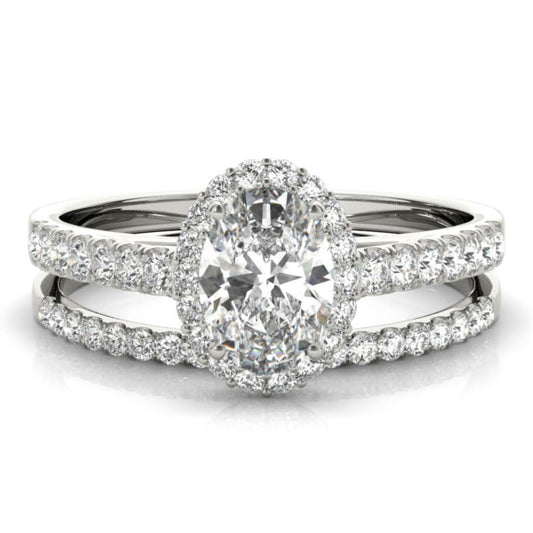 Czarina Lab-Grown Diamond Bridal Set - Main View - Vowmira lab-grown diamond jewelry