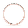 Czarina Lab-Grown Diamond Band - Side View - Vowmira lab-grown diamond jewelry
