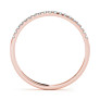 Eleganza Lab-Grown Diamond Band - Side View - Vowmira lab-grown diamond jewelry