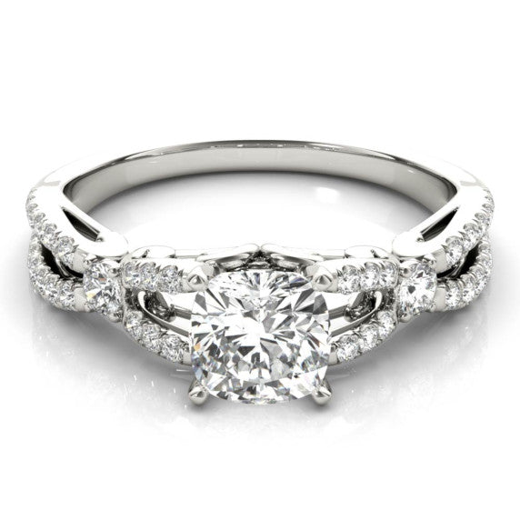 Aphrodite Cushion Cut Lab-Grown Diamond Ring - Main View